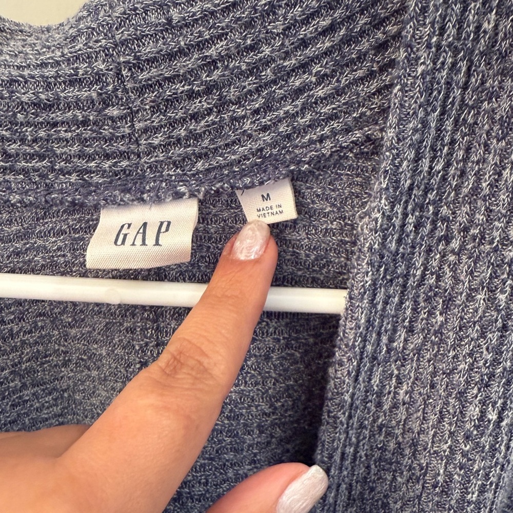 Gray Open-Front Sweater - Picture 3 of 3